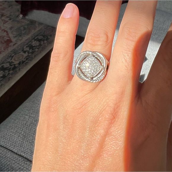 David Yurman diamond infinity ring